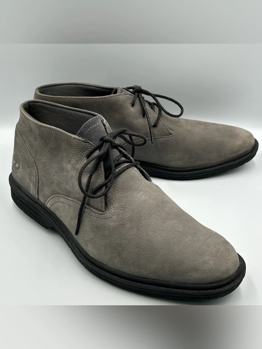 Timberland Sawyer Lane Chukka Boot Mens 10.5 Gray Waterproof Leather Dress Work